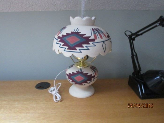 Southwestern lamp purchased at Garden of Gods in Colorado