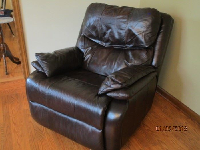 black Leather recliner