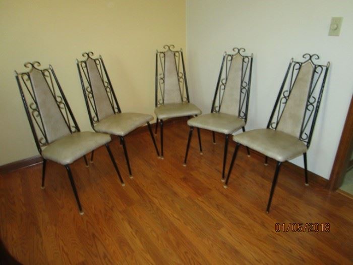 5 vintage chairs