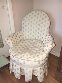 Cute and comfy bedroom chair.