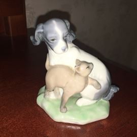NAO by Lladro dog and cat "In Harmony" figurine.