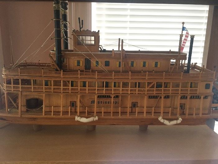 Model Mississippi River Steam ship