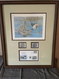 Limited edition Duck stamp and print 