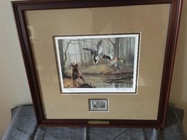 Duck stamp and print