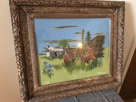 Gorgeous framed needlework Frontier image