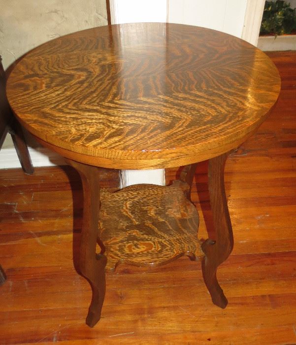 Another Gorgeous Antique Side Table, This one is Tiger
