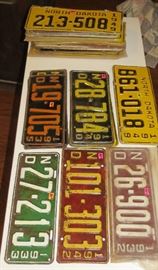 We have a Large Collection of Antique License Plates Sets and singles Sweet, Man Cave and Collectors come get them while they last.