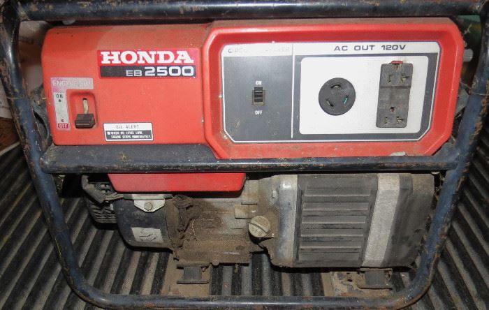 Perfect Running Low Hours Honda EB 2500 Generator Ready to go Camping Or ?