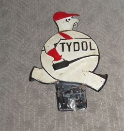 Sweet Antique TYDOL License Plate Topper.