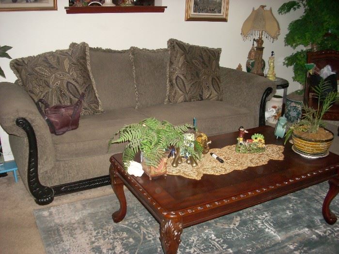 Couch, Coffee Table, Lamps and other wonderful decor items