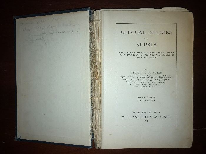 1916 Nurse's Clinical Book
