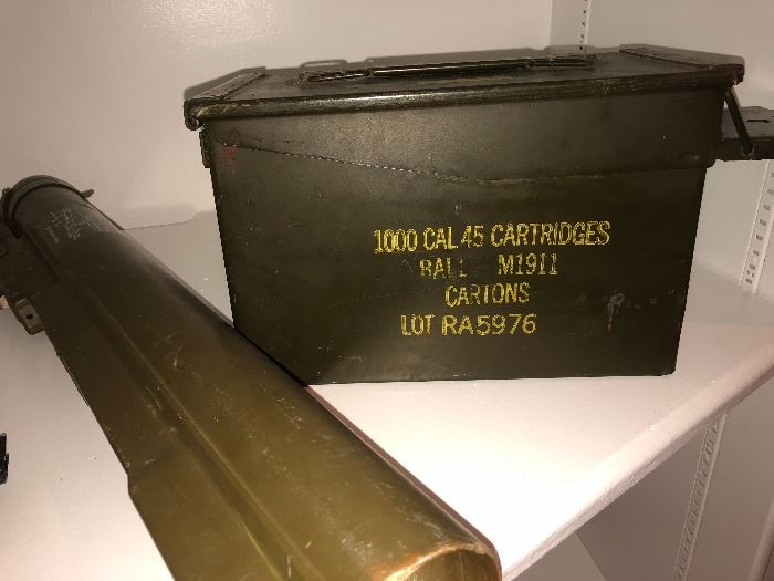 Vintage - Ammo Box, US Army m190 Rocket Launcher