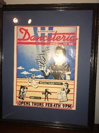 1982 REM,  Danceteria, NYC framed poster