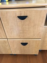 Light Wood File Cabinet