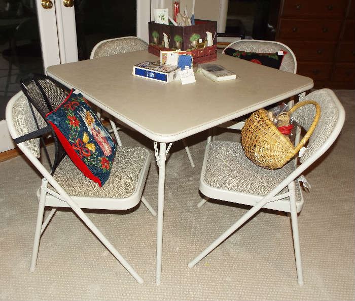 Card table & chairs