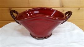 Basket-shaped decorative stone pot