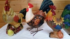 Decorative ceramic and metal pieces