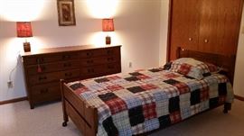Twin bed and dresser