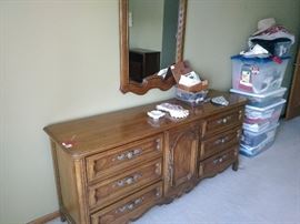 Dresser and mirror