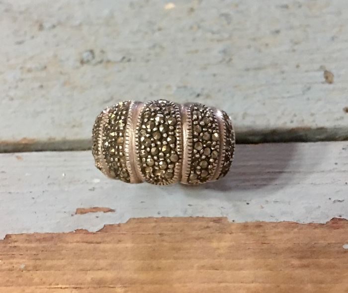 925, Size 8.5, Chunky Ring
