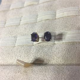 14 k Amethyst Earrings