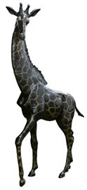 Max Turner 20th Century Giraffe Cast Bronze Statue