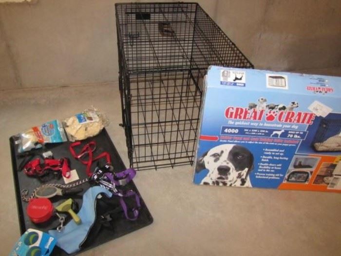 Dog Crate and Dog Accessories
