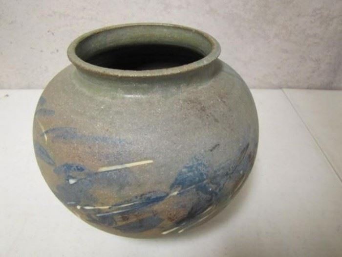 Handmade Signed Pottery Vase