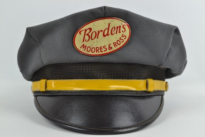 1940's Borden's Moores & Ross Milkman Delivery Hat