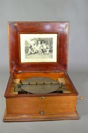 Antique Symphonion Music Box Player