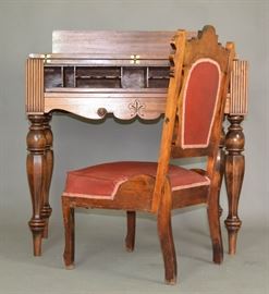 Antique Cron-Kills Ohio Arts & Crafts Desk and Chair