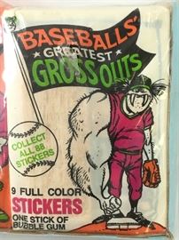 
Sealed Baseball's Greatest Gross Out Sticker & Gum