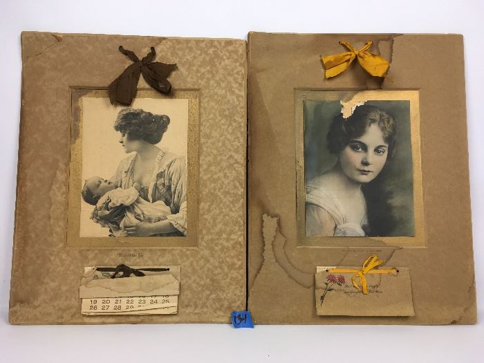 Vintage 1918 & 1919 Portrait Calendars