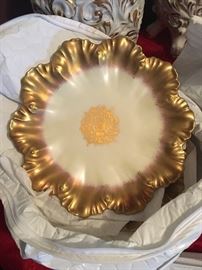 Limoges gold fluted ruffle