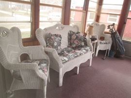 Nice wicker seating set.