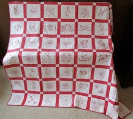 Beautiful Handmade Quilt circa 1930