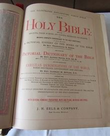 Large Vintage Bible printed in Saginaw Michigan