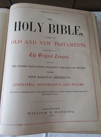 Bible Printed 1871
