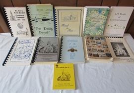 Large assortment of vintage Local Cookbooks