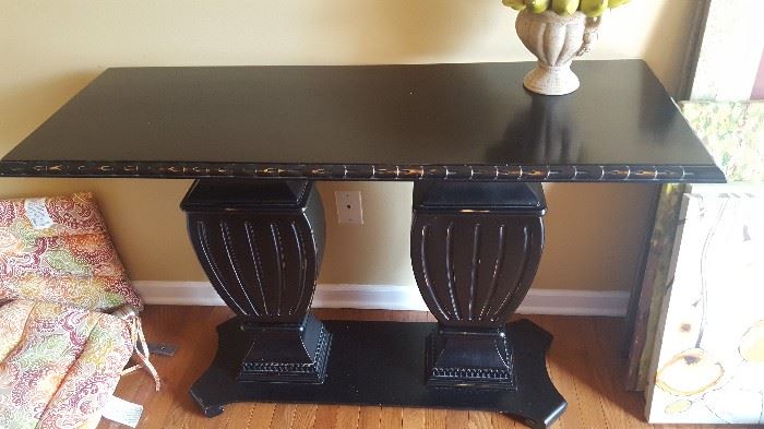 $90   Black console table
