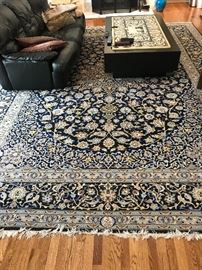 14’ x 10’4’’  Persian Tabriz rug (sofa & table are not for sale)