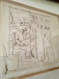 Israeli artist, Nachum Gutman, signed 