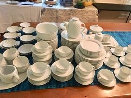 Over 90 pieces of white Thomas China (inc. 24 dinner plates)