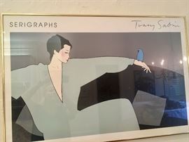 Tracy Sabin serigraph framed print 