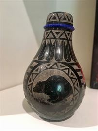 Sioux pottery vase by Red Starr