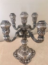 Sterling candelabra 