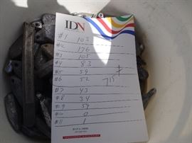5 GAL BUCKET OF LEAD SINKER WEIGHTS AND THE COUNT I MIGHT HAVE MORE TO ADD TO IT