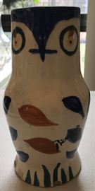 Padilla Picasso style owl pitcher