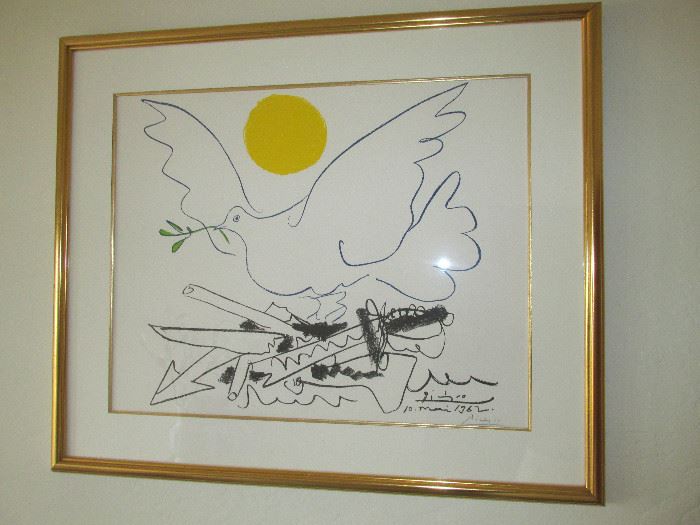 "Dove of Peace" signed print by Pablo Picasso