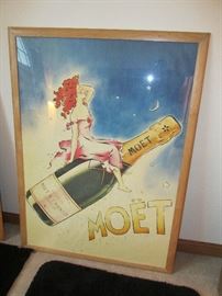 Vintage Moet poster